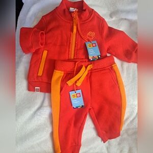 Nwt Lot of 2 Lego Sweatsuit for Target Baby Red